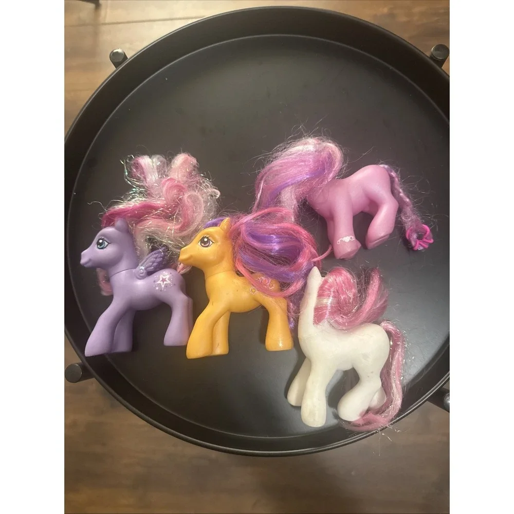 My Little Pony G3 Lot Of 4 Star Swirl, Scootaloo Starsong & Crystal Lace 2002-08